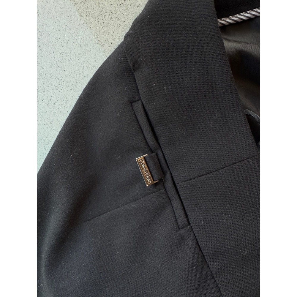 Calvin Klein Black Pencil‎ Skirt Career Office Wear Minimalist Size 6 - Picture 3 of 4